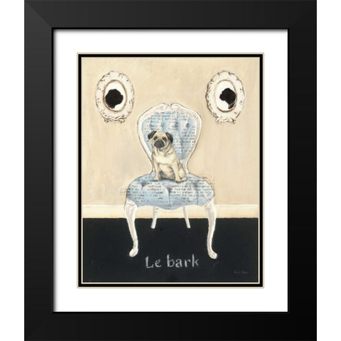 Le Bark Black Modern Wood Framed Art Print with Double Matting by Adams, Emily