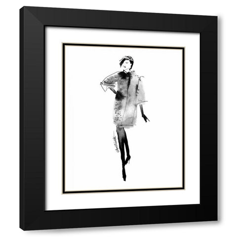 Modern Fashion II Black Modern Wood Framed Art Print with Double Matting by Tavoletti, Anne