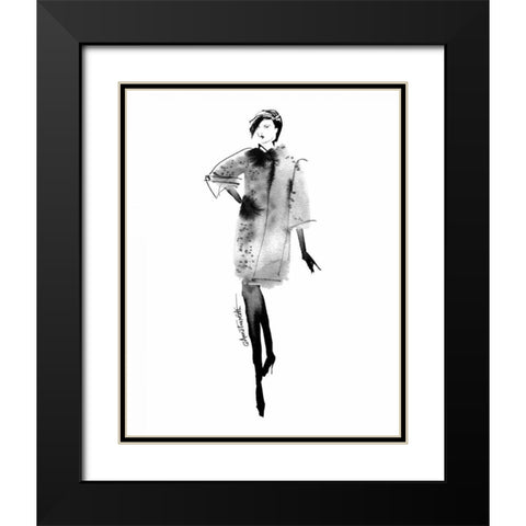 Modern Fashion II Black Modern Wood Framed Art Print with Double Matting by Tavoletti, Anne