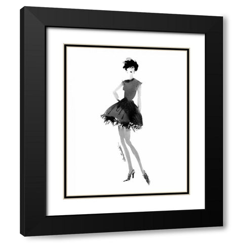 Modern Fashion III Black Modern Wood Framed Art Print with Double Matting by Tavoletti, Anne