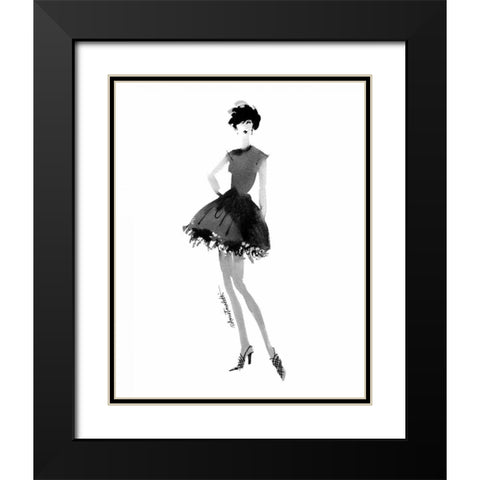Modern Fashion III Black Modern Wood Framed Art Print with Double Matting by Tavoletti, Anne