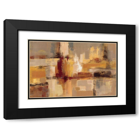 Sandcastles Black Modern Wood Framed Art Print with Double Matting by Vassileva, Silvia