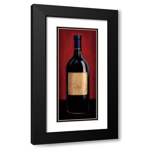 Bordeaux Black Modern Wood Framed Art Print with Double Matting by Fabiano, Marco