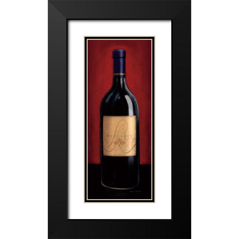 Bordeaux Black Modern Wood Framed Art Print with Double Matting by Fabiano, Marco