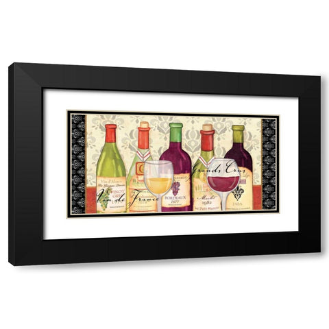 Grand Crus Black Modern Wood Framed Art Print with Double Matting by Charron, Veronique