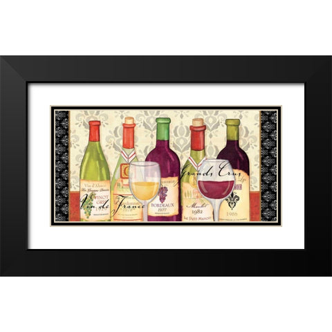 Grand Crus Black Modern Wood Framed Art Print with Double Matting by Charron, Veronique