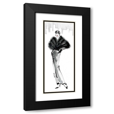 Fifties Fashion I with Red Black Modern Wood Framed Art Print with Double Matting by Tavoletti, Anne