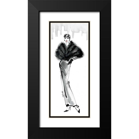 Fifties Fashion I with Red Black Modern Wood Framed Art Print with Double Matting by Tavoletti, Anne