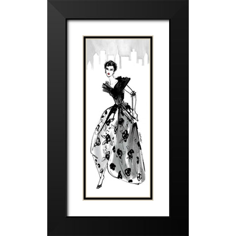 Fifties Fashion II with Red Black Modern Wood Framed Art Print with Double Matting by Tavoletti, Anne