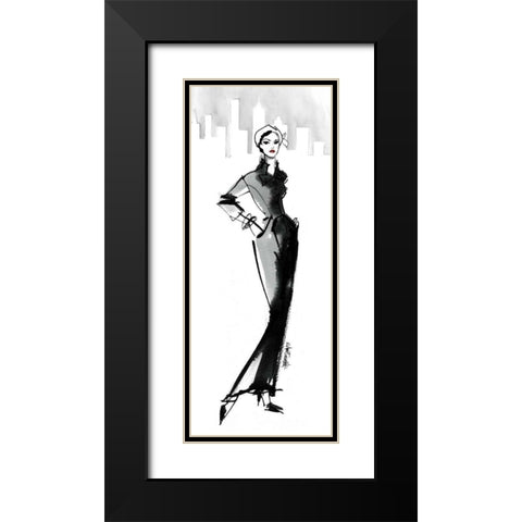 Fifties Fashion III with Red Black Modern Wood Framed Art Print with Double Matting by Tavoletti, Anne