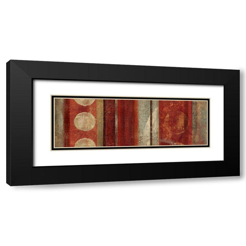 Bora Black Modern Wood Framed Art Print with Double Matting by Silva, Roque