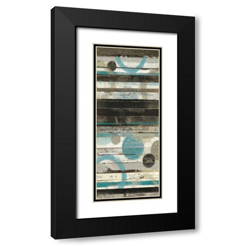Blue Zephyr I Black Modern Wood Framed Art Print with Double Matting by Schick, Mike