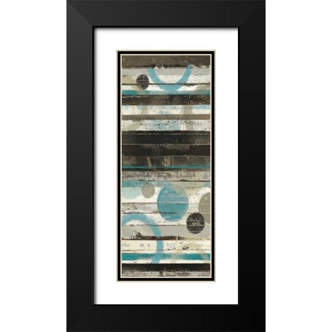 Blue Zephyr I Black Modern Wood Framed Art Print with Double Matting by Schick, Mike