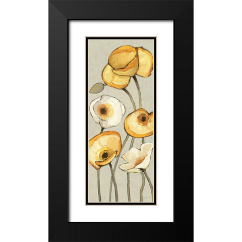 Jaune Gris Panel I Black Modern Wood Framed Art Print with Double Matting by Novak, Shirley