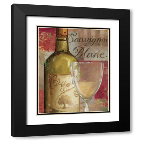 Vin Abstrait II Black Modern Wood Framed Art Print with Double Matting by Audit, Lisa