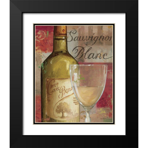 Vin Abstrait II Black Modern Wood Framed Art Print with Double Matting by Audit, Lisa