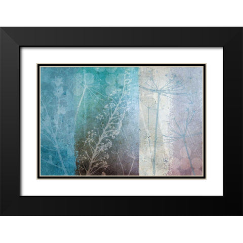 Ethereal Black Modern Wood Framed Art Print with Double Matting by Wild Apple Portfolio