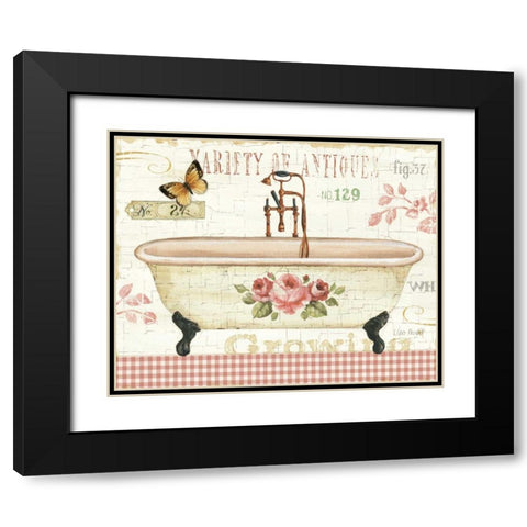 Rose Garden III no Border Black Modern Wood Framed Art Print with Double Matting by Audit, Lisa