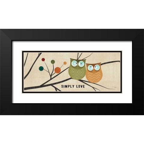 Flying Colors I Black Modern Wood Framed Art Print with Double Matting by Pela