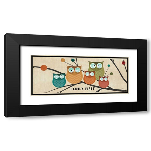 Flying Colors II Black Modern Wood Framed Art Print with Double Matting by Pela