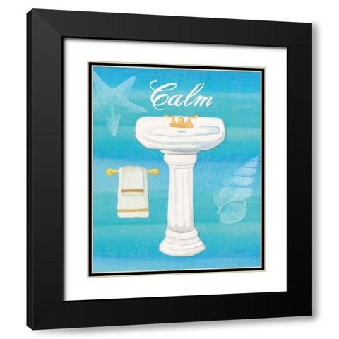 Seashells Spa I  No Border Black Modern Wood Framed Art Print with Double Matting by Charron, Veronique