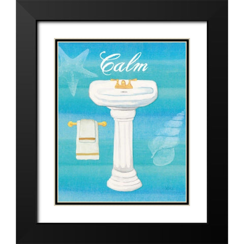 Seashells Spa I  No Border Black Modern Wood Framed Art Print with Double Matting by Charron, Veronique