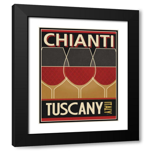 Chianti Black Modern Wood Framed Art Print with Double Matting by Pela Studio