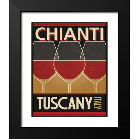 Chianti Black Modern Wood Framed Art Print with Double Matting by Pela Studio