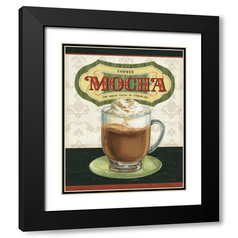 Coffee Moment IV Black Modern Wood Framed Art Print with Double Matting by Audit, Lisa