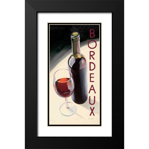 Bordeaux Black Modern Wood Framed Art Print with Double Matting by Fabiano, Marco