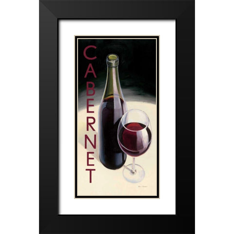 Cabernet Black Modern Wood Framed Art Print with Double Matting by Fabiano, Marco