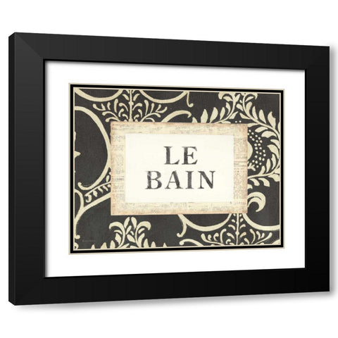 Le Bain Black Modern Wood Framed Art Print with Double Matting by Adams, Emily