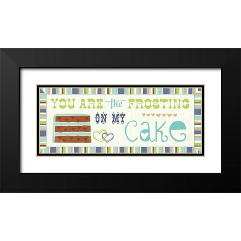 Luv 2 Bake IV Black Modern Wood Framed Art Print with Double Matting by Pela Studio