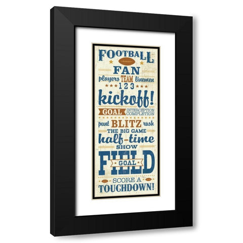 Sport Lover I Brown Black Modern Wood Framed Art Print with Double Matting by Pela Studio