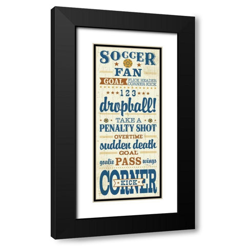 Sport Lover III Brown Black Modern Wood Framed Art Print with Double Matting by Pela Studio