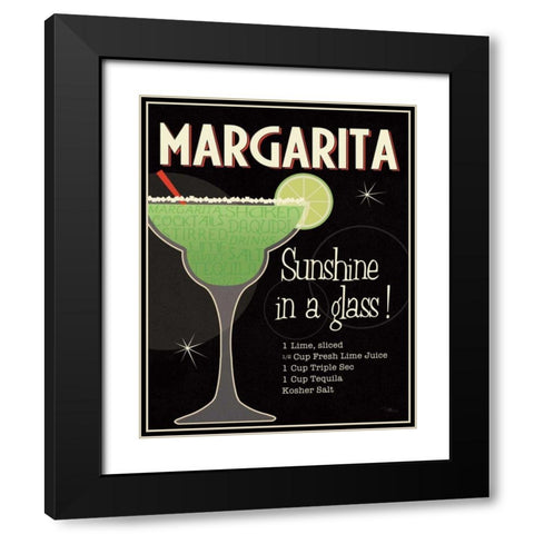 Cocktail Hour I Black Modern Wood Framed Art Print with Double Matting by Pela Studio