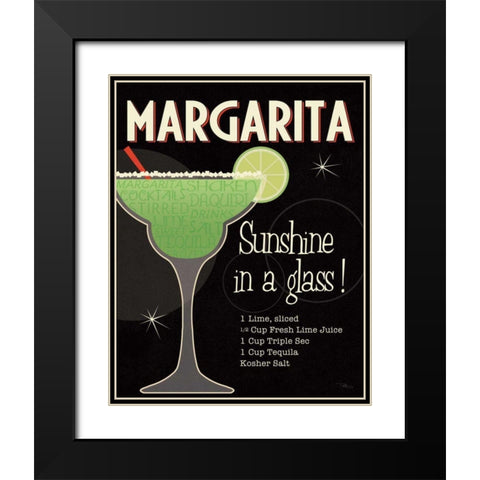 Cocktail Hour I Black Modern Wood Framed Art Print with Double Matting by Pela Studio