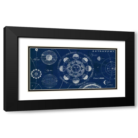 Blueprint Astronomy Black Modern Wood Framed Art Print with Double Matting by Schlabach, Sue