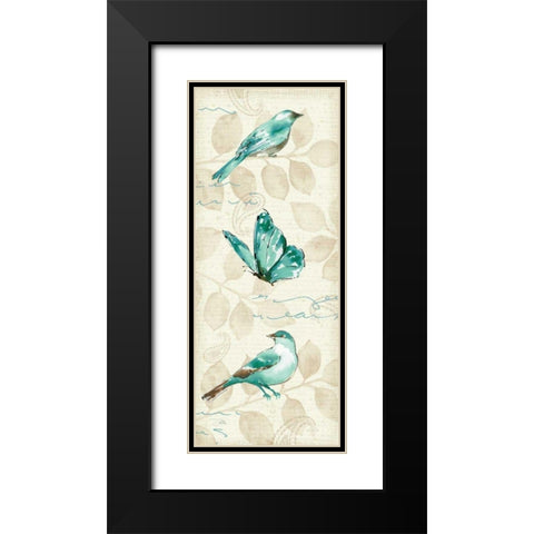 Wing Prints I Black Modern Wood Framed Art Print with Double Matting by Pela
