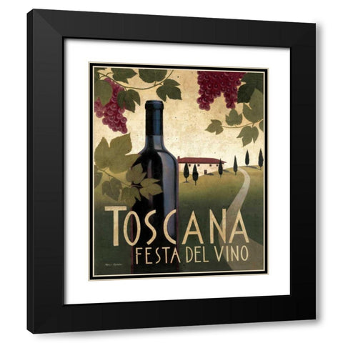 Wine Festival I Black Modern Wood Framed Art Print with Double Matting by Fabiano, Marco