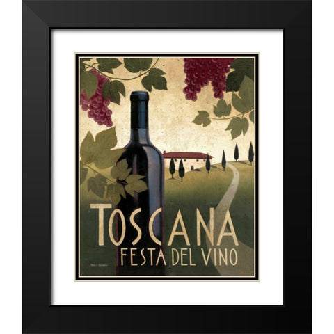 Wine Festival I Black Modern Wood Framed Art Print with Double Matting by Fabiano, Marco