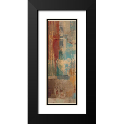 Oriental Trip Panel I Black Modern Wood Framed Art Print with Double Matting by Vassileva, Silvia