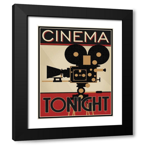 Directors Cut II Black Modern Wood Framed Art Print with Double Matting by Pela Studio