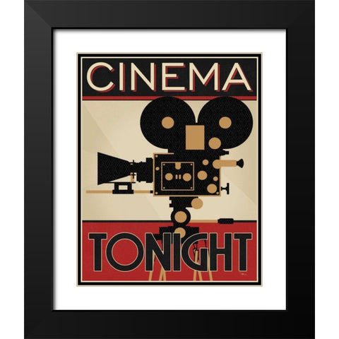 Directors Cut II Black Modern Wood Framed Art Print with Double Matting by Pela Studio