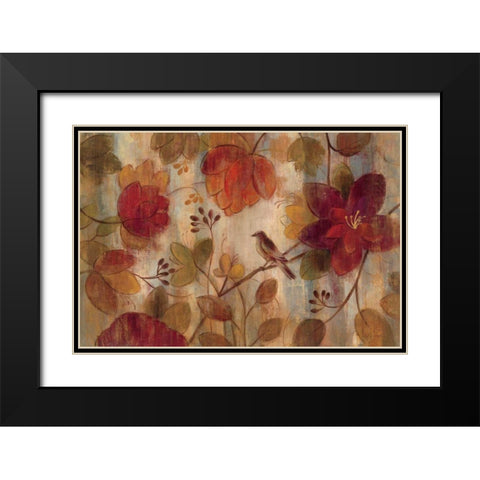 Exotic Garden Black Modern Wood Framed Art Print with Double Matting by Vassileva, Silvia