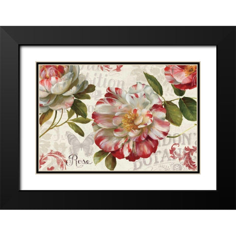 Spring Flair I Black Modern Wood Framed Art Print with Double Matting by Audit, Lisa