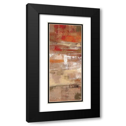 Flamenco Steps Panel II Black Modern Wood Framed Art Print with Double Matting by Vassileva, Silvia