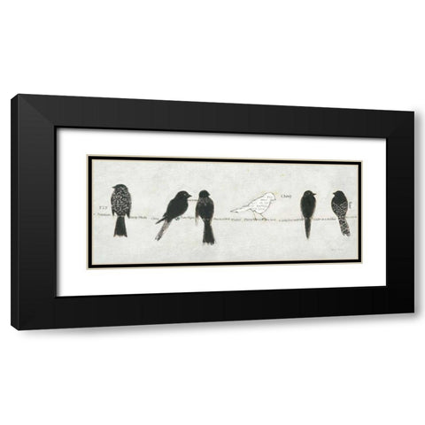 Catching Up I Black Modern Wood Framed Art Print with Double Matting by Adams, Emily