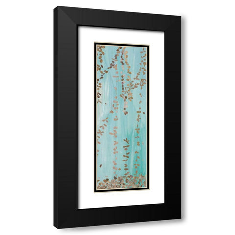 Trailing Vines II Blue Black Modern Wood Framed Art Print with Double Matting by Boggs, Candra