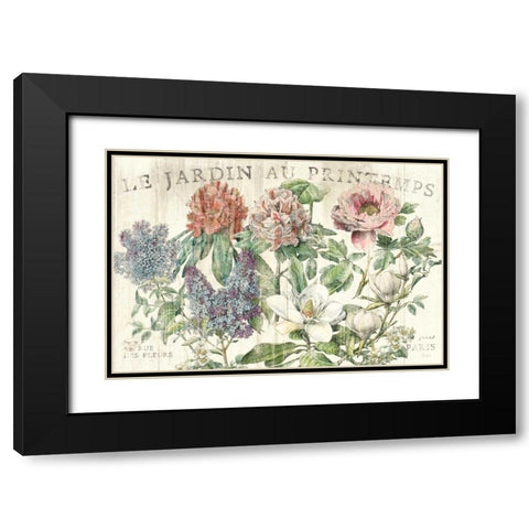 Le Jardin Printemps Black Modern Wood Framed Art Print with Double Matting by Schlabach, Sue